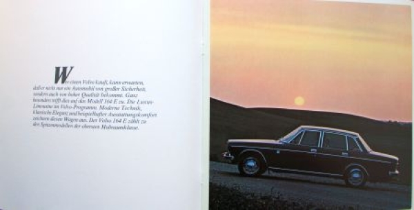 Volvo 164 E Modelprogram 1972 Carbrochure (6945)